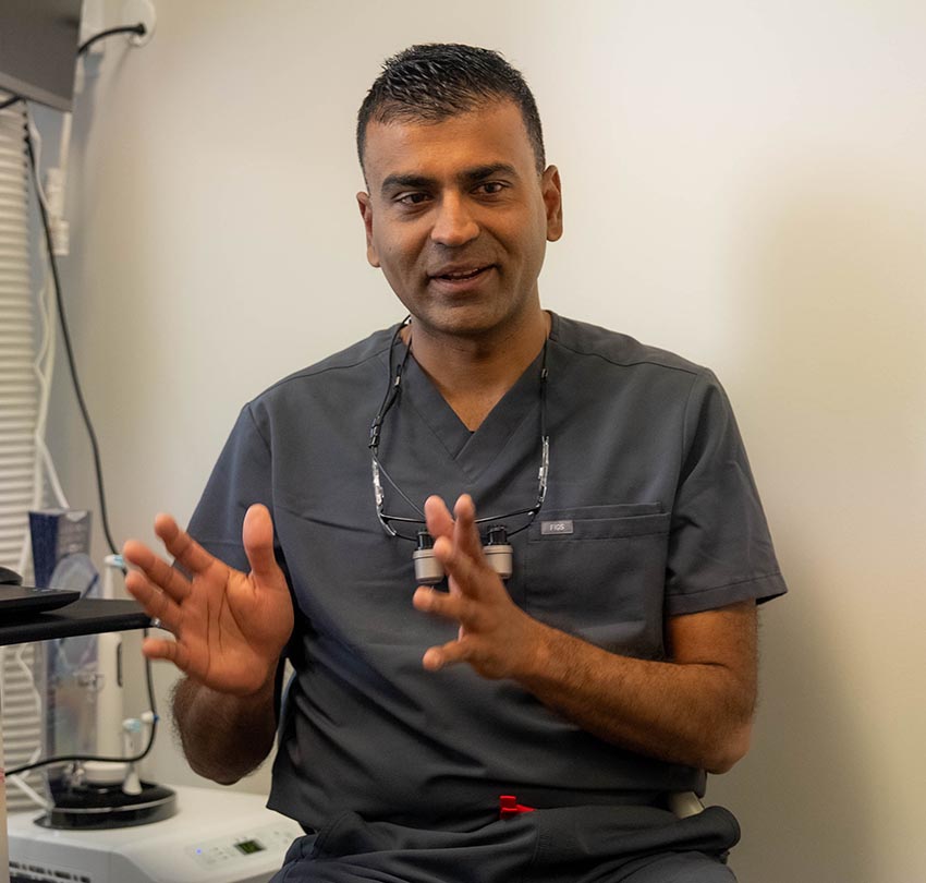 Dr. Jignesh Patel in scrub